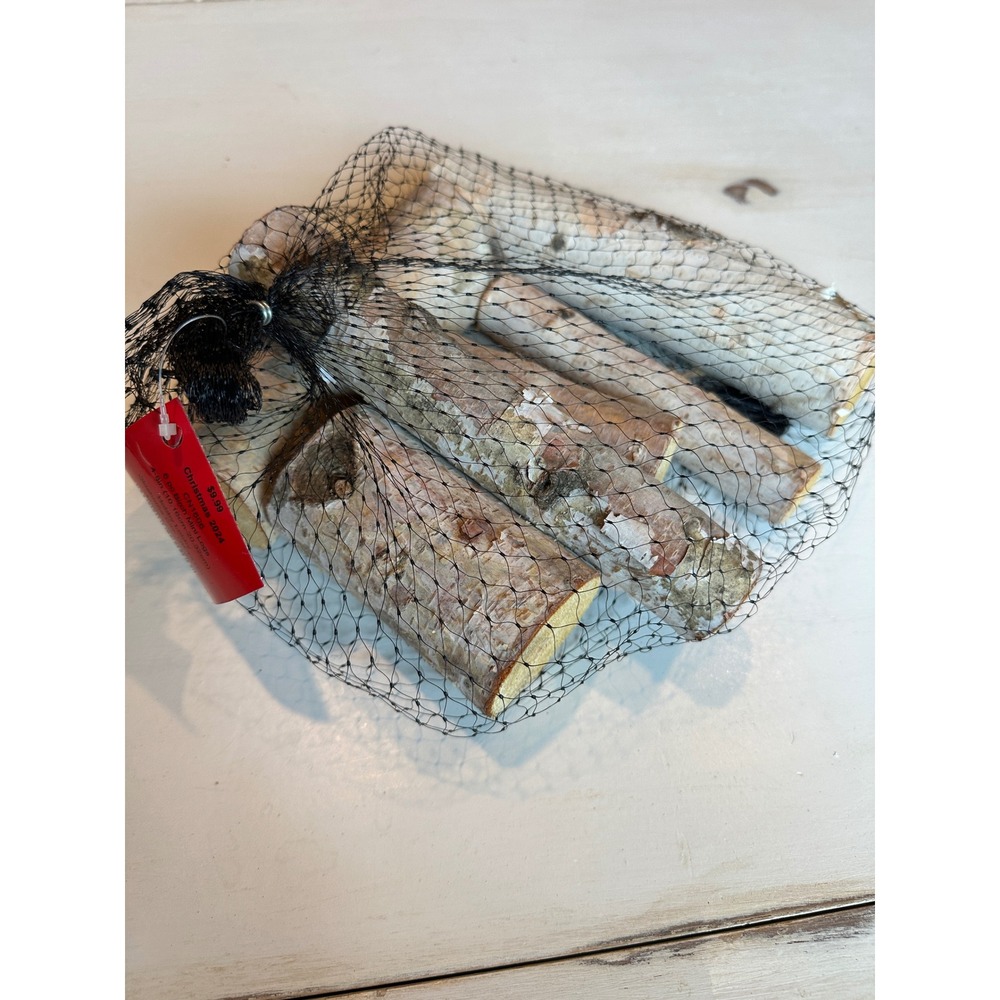 Hobby Lobby 6 pc Birch Mini Logs 4-8in Christmas 2024 Rustic Wood Decor CN1606